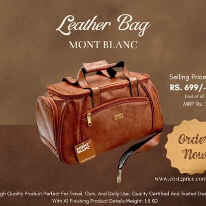 Leather duffle · ₹699